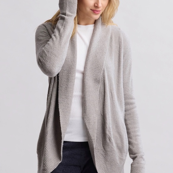 Barefoot Dreams Bamboo Long Sleeve CozyChic® Lite Circle Lounge Cardigan - Picture 2 of 6